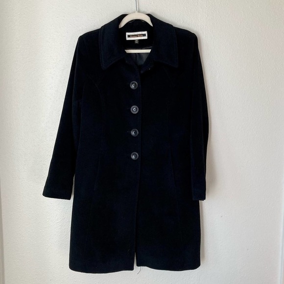 Kristen Blake Jackets & Blazers - Kristin Blake Wool/Bamboo Long Winter Coat Lined Black 10P